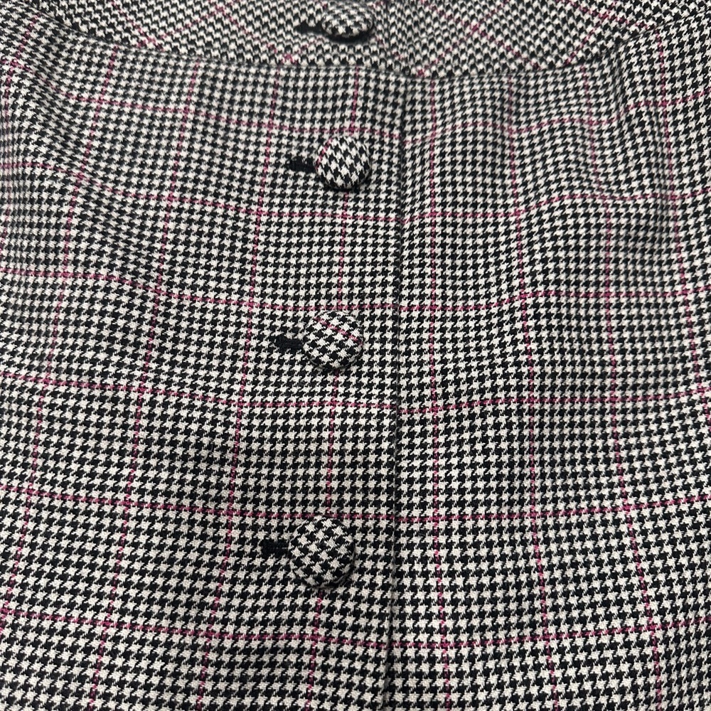 LOFT Houndstooth Wool Skirt - Picture 2 of 13